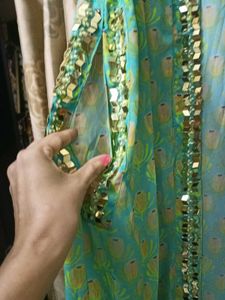 Designer Padded Bustier With Drape Skirt n Jacket