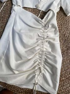 New Zara Cut-out Ruched Dress