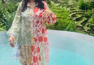 Bohemian Floral Print Maxi Dress