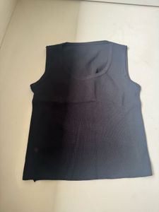back cut out ribbed tank top