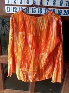 Vibrant Striped Long Sleeve Top