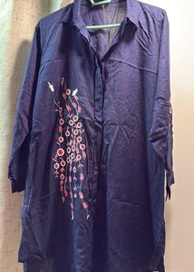 Heavy Embroidered Cotton Tunic Kurta