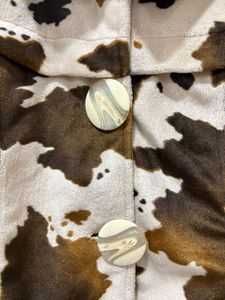 Cow Print Fleece Jacket