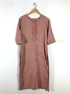 Brown Emboridered Kurta(Women’s)