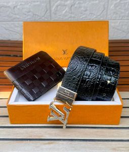 louis vuitton belts wallet set