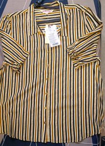 All About You Striped Semi Formal Top XXL
