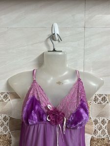 Purple Lace Nightgown