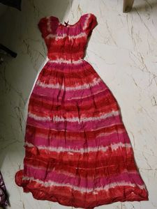 Vibrant Tie-Dye Maxi Dress