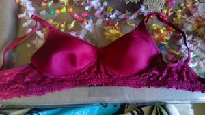 Beautiful Magenta Lace Bra