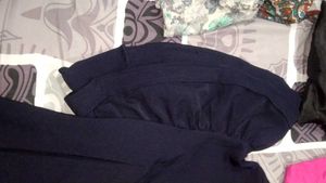 Navy Blue Butterfly sleeve top