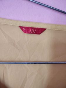 w branded Yellow Printed Kurta(new)