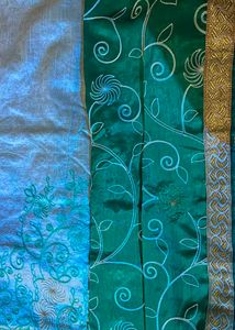 Elegant Teal Saree