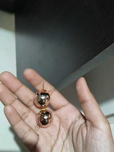 Chic Rose Gold Ball Stud Earrings