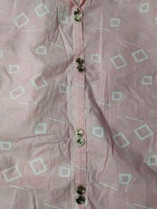 Pretty Pink Printed Blouse