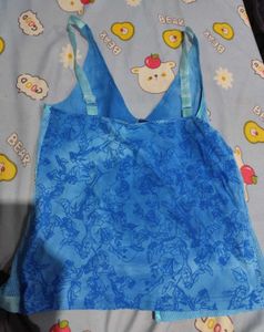 Whimsical Mermaidcore V-Neck Beaded Cami Top