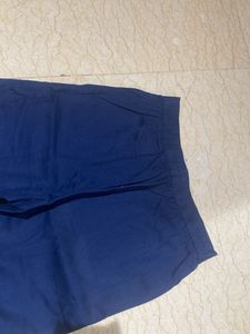 Navy Blue Straight Leg Pants