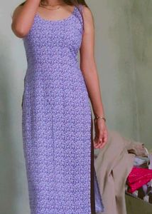 Floral Print Sleeveless Maxi Dress