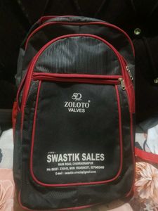 Stylish Black & Red Backpack