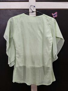 Light Green Embellished top
