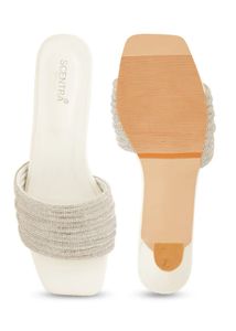 Sparkly Heeled Mules ( rhinestones )