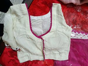 pink ready to wear saree