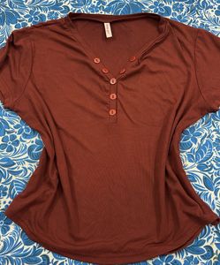 Comfy Henley Style Top