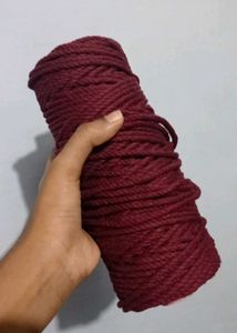 wine Macrame Cord Spool 4 mm twisted
