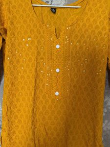 yellow kurta