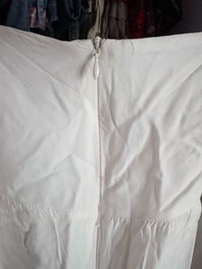 White Puff Sleeve Square Neck Cropped Top