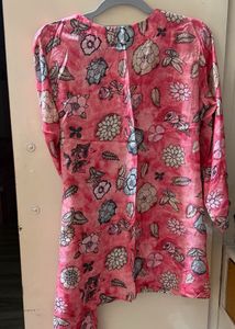 Trendy Pink Floral Cord Set