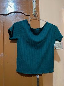 Ribbed Mock Neck Long Sleeve Top