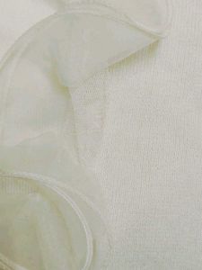 Chic Ruffle Trim Sleeveless Top-White