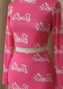 Pink Barbie 2 piece