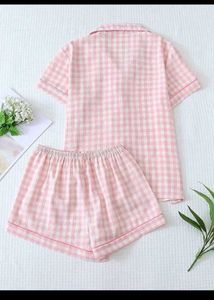 Pink Gingham Pajama Set