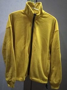 Yellow Fleece Zip-Up