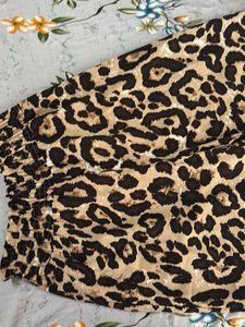 Leopard Print Flare Pants
