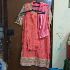 Navy Blue Kurta Set with Gold Embellishments combo