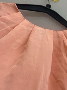 Elegant Peach Sleeveless Top