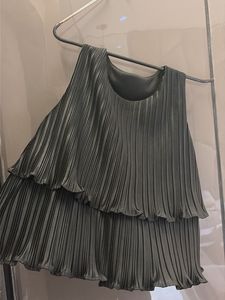 Pleated Tiered Sleeveless top