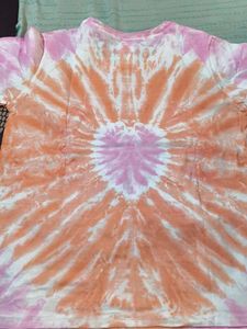 Pink &amp; Orange Tie-Dye T-Shirt