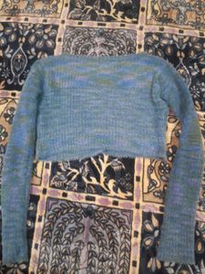 Cropped Knit Cardigan
