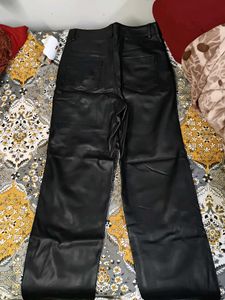 Stylish Black Faux Leather Pants
