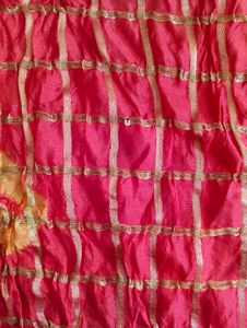 Vibrant Red Bandhani Dupatta