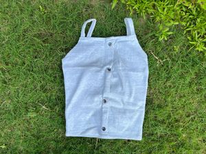 Grey Button Up Tank