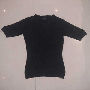 Tommy Hilfiger Black Knit Sweater Top