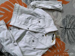 White Denim Jacket Oversized - Stylish &amp; Casual
