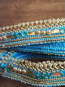 pearl and Stone  Green Lace 1 Meter,            d