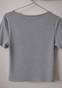 Grey Layered T-Shirt flat 190 ruppees 🔥