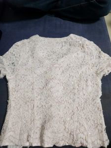 Chic Lace Button-Up Top