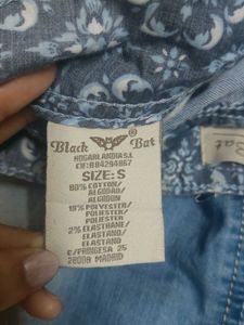 Blue Denim Mini Skirt